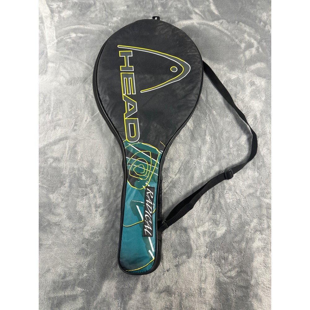 HEAD Radical Tennis Racquet Cover Bag Black Teal Yellow Padded Shoulder Strap